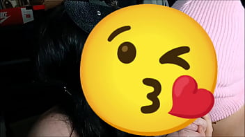 Two young pretty girls share a big dick and swap the cum