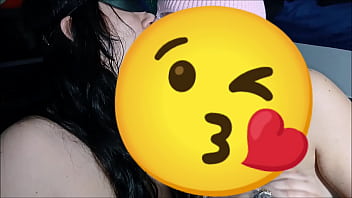 Two young pretty girls share a big dick and swap the cum