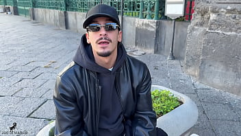 The tourist asks a boy for information but they end up going to bed