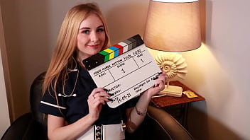 British 19 year old gives her older boyfriend an oily handjob on the couch