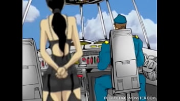 Hentai girl dares to suck a big fat cock