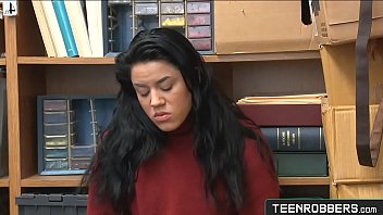 Monica sage misbehaves with perv mall police in a secret office