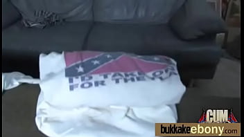 First time ebony with a group of white dicks 3