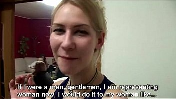 Shy amateur blonde in pov