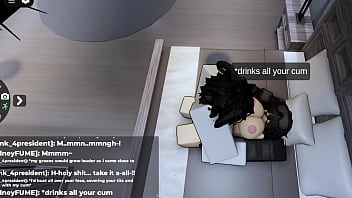 Roblox cumthristy bitch loves facials