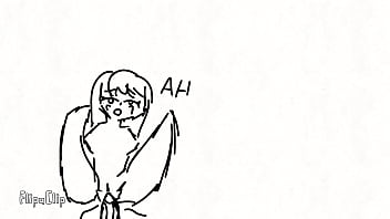 Chica animada se divierte al encontrarse con una gran p0ll4