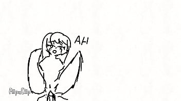 Chica animada se divierte al encontrarse con una gran p0ll4