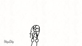 Chica animada se divierte al encontrarse con una gran p0ll4