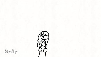 Chica animada se divierte al encontrarse con una gran p0ll4