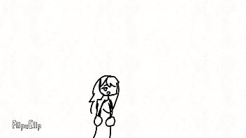 Chica animada se divierte al encontrarse con una gran p0ll4