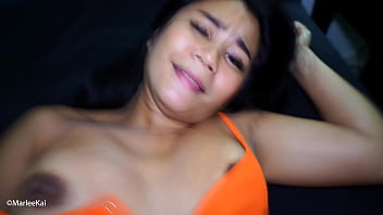 Asian milf gets creampie after getting fucked in her bed Asian milf gets creampie after getting fucked in her bed