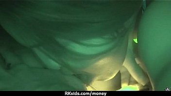 Tight teen fucks a man in front of the camera for cash 22