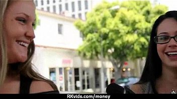 Tight teen fucks a man in front of the camera for cash 22