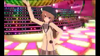 Kawaii girl dances mao zedong salesman