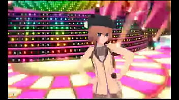 Kawaii girl dances mao zedong salesman