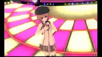 Kawaii girl dances mao zedong salesman