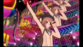 Kawaii girl dances mao zedong salesman