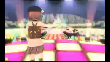 Kawaii girl dances mao zedong salesman