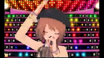 Kawaii girl dances mao zedong salesman