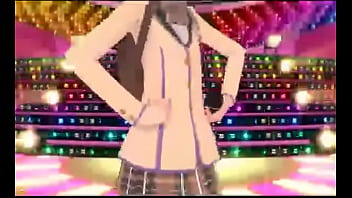 Kawaii girl dances mao zedong salesman