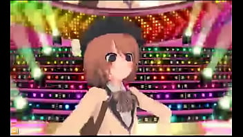 Kawaii girl dances mao zedong salesman