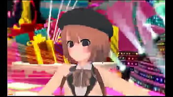 Kawaii girl dances mao zedong salesman