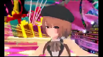 Kawaii girl dances mao zedong salesman