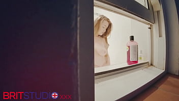 You watch your neighbour in the shower