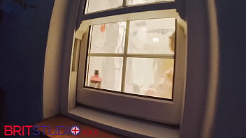 You watch your neighbour in the shower