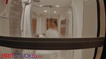 You watch your neighbour in the shower