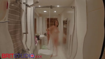 You watch your neighbour in the shower