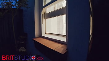 You watch your neighbour in the shower