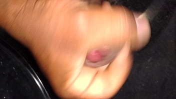 Minha gozadinha no granito da pia