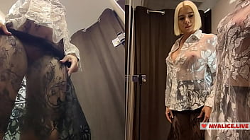 Curvy beauty's private try on session – what if you were watching