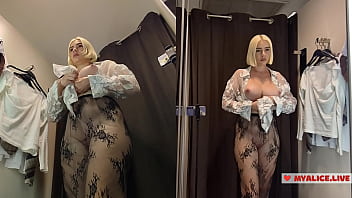 Curvy beauty's private try on session – what if you were watching