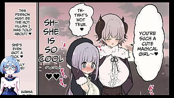 Handsome futanari monster lady dick vs good looker lovin' novice magical girl