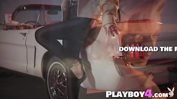 Sexy milf enjoyed hot posing and babe enjoyed striptease for the playboy