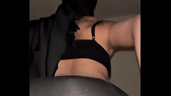 She’s muslim arab and pure filth – hijab whore bounces her solo ass like she’s cock drun