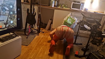 Wanted production kit willer ripps his ass wide open in the kitchen for honeys cock to cum
