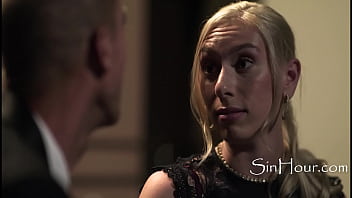 Young blonde keeps office life bearable