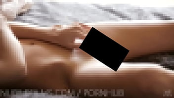 Censored teen masturbates