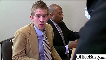 Nikki benz girl with round big tits in hard style sex in office clip 19