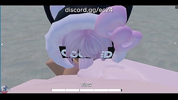 She's having a best time on beach~