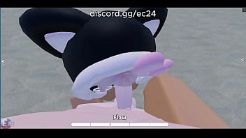 She's having a best time on beach~