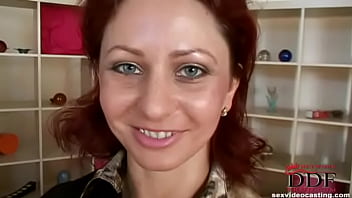 Redhead displays her wares