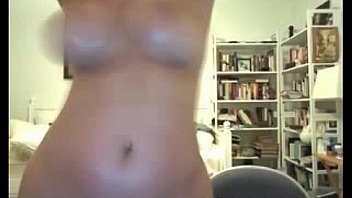 Brunette big tits rubs clit on webcam big ass