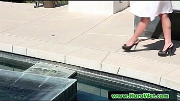 Slippery sensual nuru massage and dick rubbing 08