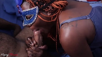 Oiled ebony slut with fat ass fucked raw