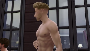 Asian sucks huge cock at camp cabin in woods