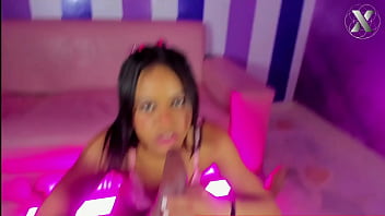 Hot stepsister gives a pov style blowjob to her stepbrother